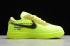 2019 Kids Nike Air Force 1 Low Off White Volt BV0853 700 For Sale
