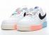 2021 Nike Air Force 1 07 Low White Multi Color Just Do It DJ4678-101