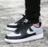 Nike Air Force 1 '07 Wolf Grey White Black Athletic Sneakers 820266-008