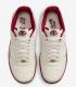 Nike Air Force 1 40th Anniversary Sail Team Red Metallic Gold DQ7582-100