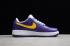 Nike Air Force 1 Deep Purple Gold Violfo OR Running Shoes 639117-571