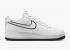 Nike Air Force 1 Low Embroidered Swoosh White Black Photon Dust FJ4211-100