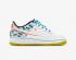Nike Air Force 1 Low GS Back To School White Hyper Crimson Bright Cactus CZ8139-100