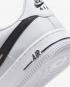 Nike Air Force 1 Low GS Cut Out Swoosh White Black DR7889-100