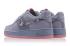 Nike Air Force 1 Low GS Grey Pink Womens Running Shoes 596728-408