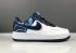 Nike Air Force 1 Low Lifestyle Shoes White Deep Blue