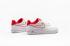 Nike Air Force 1 Low Lux White Red Womens Shoes 898889-101