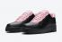 Nike Air Force 1 Low Quilted Heel Black Pink Shoes CJ1629-001