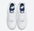 Nike Air Force 1 Low White Canvas White Blue Void Shoes DB3541-100