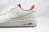 Nike Air Froce 1 07 Beige Red White Burgundy Running Shoes DD7209-101