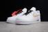 OFF WHITE x Nike Air Force 1 Low White Black Gold AA8152-700