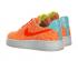 Wmns Nike Air Force 1'07 TXT Premium Orange Mesh Womens Shoes 845113-800