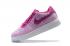 Nike Air Force 1 Flyknit Low Women Shoes Fuchsia Glow White 820256-500
