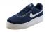Nike Air Force 1 AF1 Low Upstep BR Sneakers Shoes Dark Blue White 833123