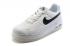 Nike Air Force 1 AF1 Low Upstep BR Sneakers Shoes White Black 833123