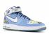 Air Force 1 Mid Premium Vick Collection Royal Blue Maize University Midnight Varsity Navy White 313984-411