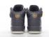 Nike Air Force 1 07 Mid Dark Grey White Metallic Gold Shoes 315121-049