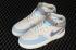 Nike Air Force 1 07 Mid Light Grey Blue White Shoes AL6896-559