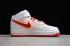 Nike Air Force 1 Mid Retro White Orange University Red CD0884-123