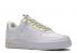 Nike Wmns Air Force 1white Reflective White Chrome Black Yellow 898889-104