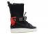 Nike Air Force 1 Downtown Hi Sp Acronym Crimson Bright Black 649941-006