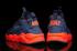 Nike Air Huarache Run Ultra BR Breeze Navy Orange Men Running Shoes Sneakers 833147-403