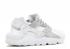 Nike Huarache Run Gs White Silver Metallic 654275-108