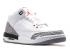 Air Jordan 3 88 Retro Gs Fire Grey Cement Black White Red 398614-160