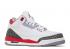 Air Jordan 3 Retro GS Fire Red 2022 Grey Cement Black White DM0967-160