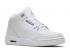Air Jordan 3 Retro Gs Pure White Silver Metallic 834014-103