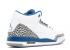 Air Jordan 3 Retro Gs True Blue White 398614-104