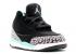 Air Jordan 3 Retro Gt Black Purple Grey Irn turquoise Blchd Wolf 654964-045