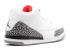 Air Jordan 3 Retro Ps Fire Grey Cement Black White Red 429487-105