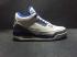 Nike Air Jordan III 3 White Navy Blue Gray Men Basketball Shoes Leather