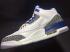 Nike Air Jordan III 3 White Navy Blue Gray Men Basketball Shoes Leather