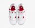 Air Jordan 4 Retro GS University Red White Metallic Silver Pack Kids Shoes 408452-112