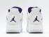 Air Jordan 4 Retro GS White Metallic Silver Court Purple Basketball Shoes 408452-115
