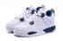 Nike Air Jordan 4 Retro BG Legend Blue Youth Kid Shoes 408452 107