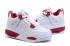 Nike Air Jordan 4 Retro Basketball White Black Gym Red Baby Kid Shoes 408452 106