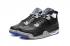 Nike Air Jordan IV Retro 4 Alternate Motorsports 2017 Black Blue Basketball Shoes 308497-006