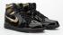Air Jordan 1 Retro High OG Black Metallic Gold Mens Shoes 555088-032