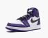 Air Jordan 1 Retro High OG GS Court Purple White 2.0 Basketball Shoes 575441-500