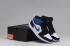 Nike Air Jordan I 1 Retro High Shoes Leather White Black Blue 716371 040