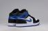 Nike Air Jordan I 1 Retro High Shoes Leather White Black Blue 716371 040