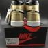 Nike Air Jordan I 1 Retro Men Basketball Shoes Top 3 Black Gold 861428-001