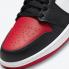 Air Jordan 1 Low Bred Toe White Black University Red 553558-612