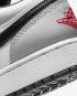 Air Jordan 1 Low GS Light Smoke Grey Gym Red White 553560-030