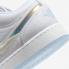 Air Jordan 1 Low GS White Iridescent Glitter Summit White Ice Blue FQ9112-100