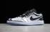Nike Air Jordan 1 Low Chrome Black White Silver Basketball Shoes 653558-016