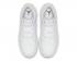 Air Jordan 1 Mid BG Triple White Kids Basketball Shoes 554725-129